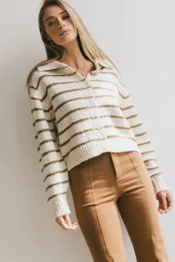 Bohme Dolly Striped Knit Cardigan in