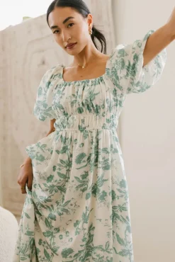 Bohme Dorothea Floral Midi Dress in