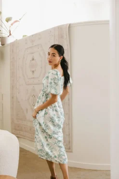 Bohme Dorothea Floral Midi Dress in