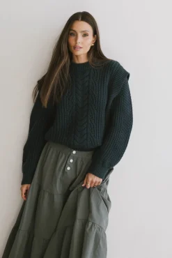 Bohme Dream Knit Sweater in Dark Teal