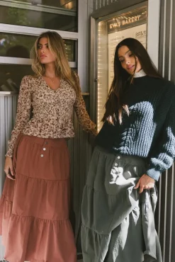 Bohme Dream Knit Sweater in Dark Teal