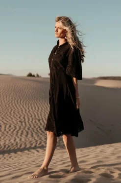 Bohme Eleanor Eyelet Lace Midi Dress in