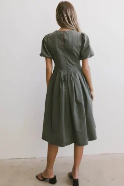 Bohme Eliana Pleated Midi Dress in