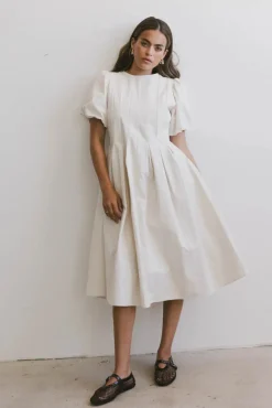 Bohme Eliana Pleated Midi Dress in