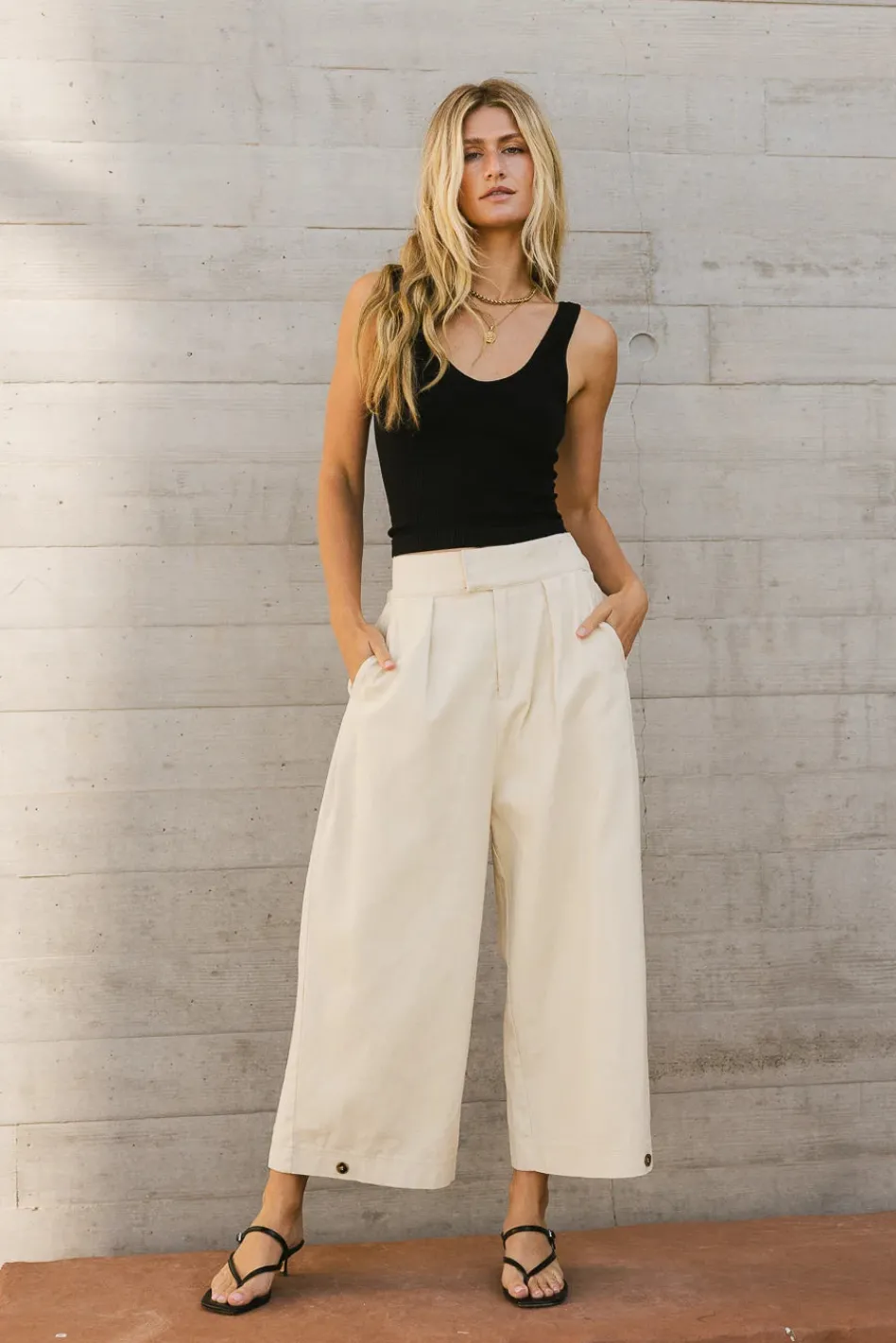 Bohme Elke Button Slacks in - FINAL SALE
