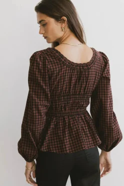 Bohme Ella Tie Peplum Blouse