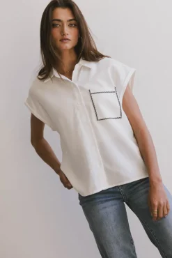 Bohme Elle Embroidered Button Up