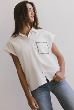 Bohme Elle Embroidered Button Up
