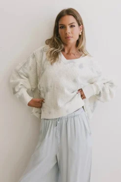 Bohme Ellis Waffle Knit Top in Tie Dye