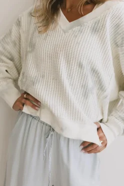 Bohme Ellis Waffle Knit Top in Tie Dye
