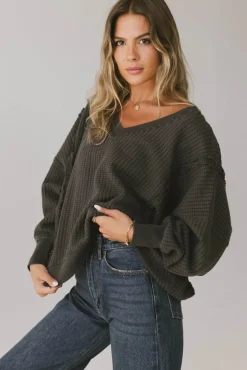 Bohme Ellis Waffle Knit Top in