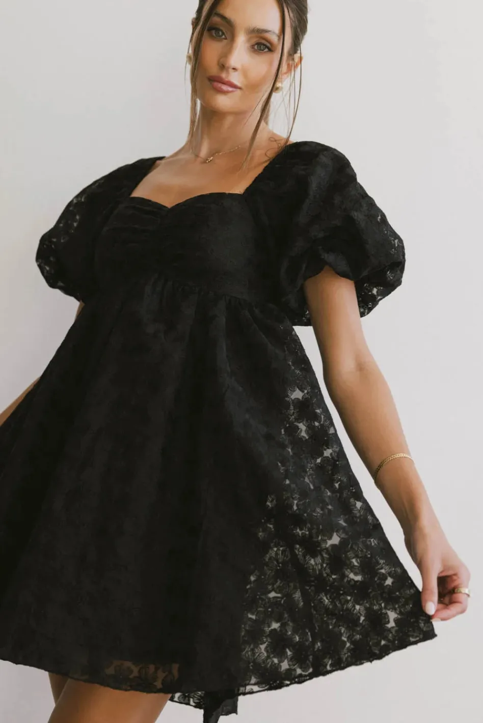 Bohme Elodie Floral Babydoll Dress in