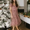 Bohme Elowyn Floral Midi Dress