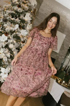 Bohme Elowyn Floral Midi Dress