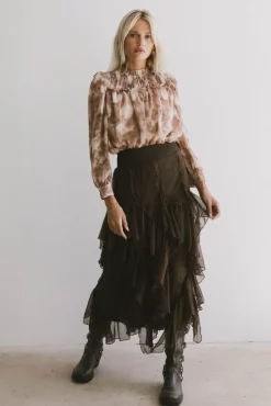 Bohme Emerson Ruffled Maxi Skirt in
