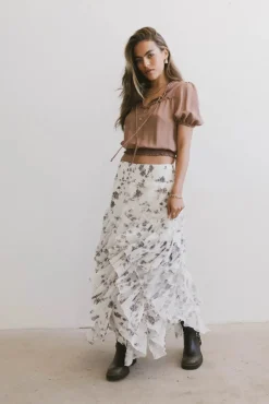 Bohme Emerson Ruffled Maxi Skirt in