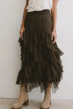 Bohme Emerson Ruffled Maxi Skirt in