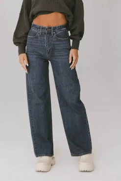 Bohme Emiliano Wide Leg Jeans in Dark Wash