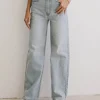 Bohme Emiliano Wide Leg Jeans in Light Wash