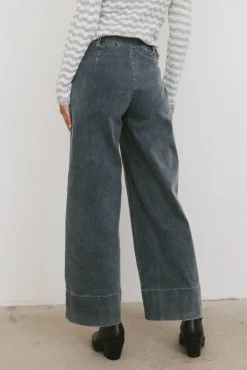 Bohme Emmaline Wide Leg Jeans in Dark Wash
