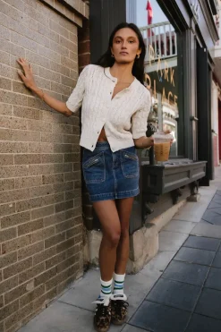 Bohme Erika Cable Knit Cardigan in