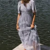 Bohme Eugena Ruffled Maxi Dress in