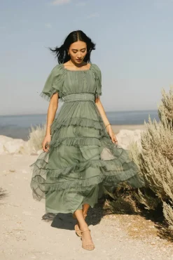 Bohme Eugena Ruffled Maxi Dress in