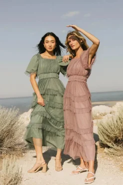 Bohme Eugena Ruffled Maxi Dress in