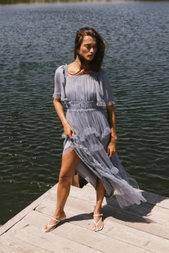Bohme Eugena Ruffled Maxi Dress in