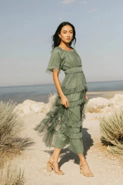 Bohme Eugena Ruffled Maxi Dress in