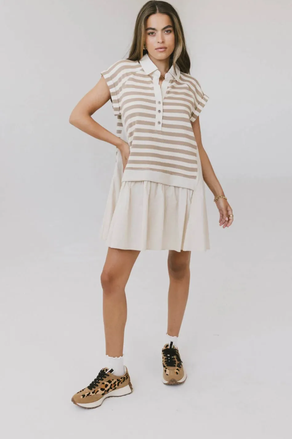 Bohme Evan Collared Mini Dress in