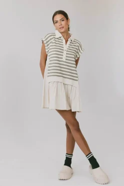 Bohme Evan Collared Mini Dress in