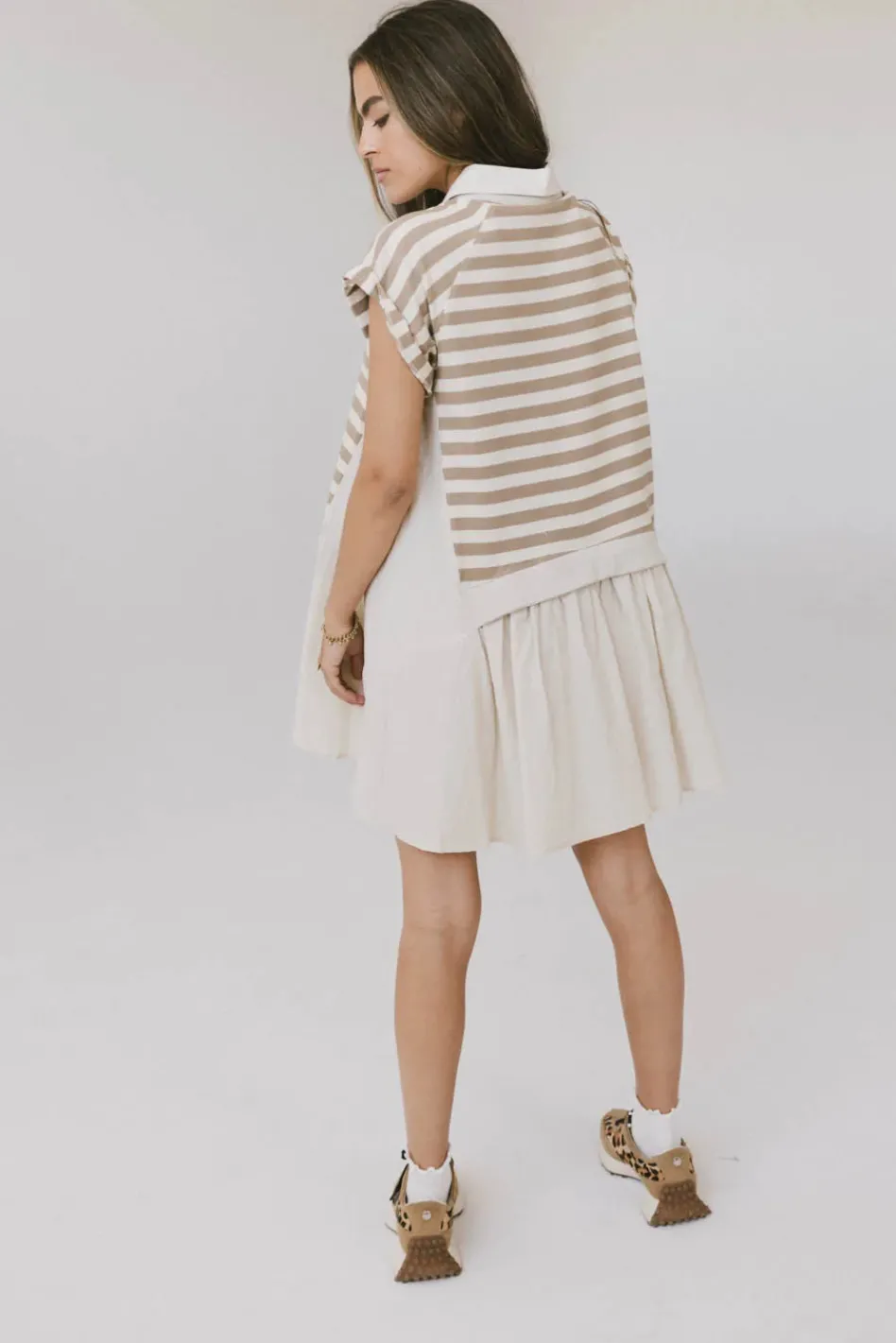 Bohme Evan Collared Mini Dress in