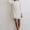 Bohme Evie Textured Floral Mini Dress