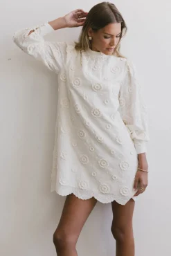 Bohme Evie Textured Floral Mini Dress