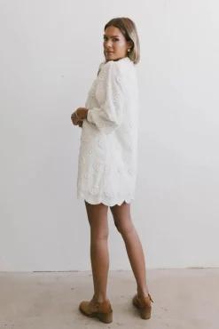 Bohme Evie Textured Floral Mini Dress