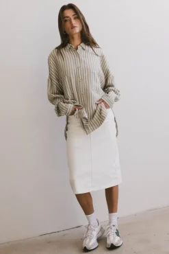 Bohme Ezti Striped Button Up