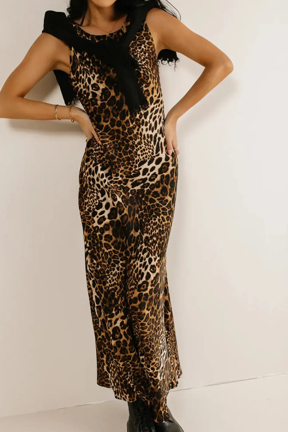 Bohme Farren Twofer Leopard Print Dress
