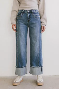 Bohme Fenna Cuffed Wide Leg Jeans