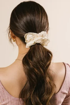 Bohme Floral Lace Scrunchie in