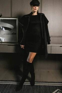 Bohme Fér Böhme Suede Zipper Short Dress
