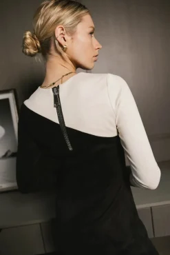 Bohme Fér Böhme Two-Tone Suede Dress