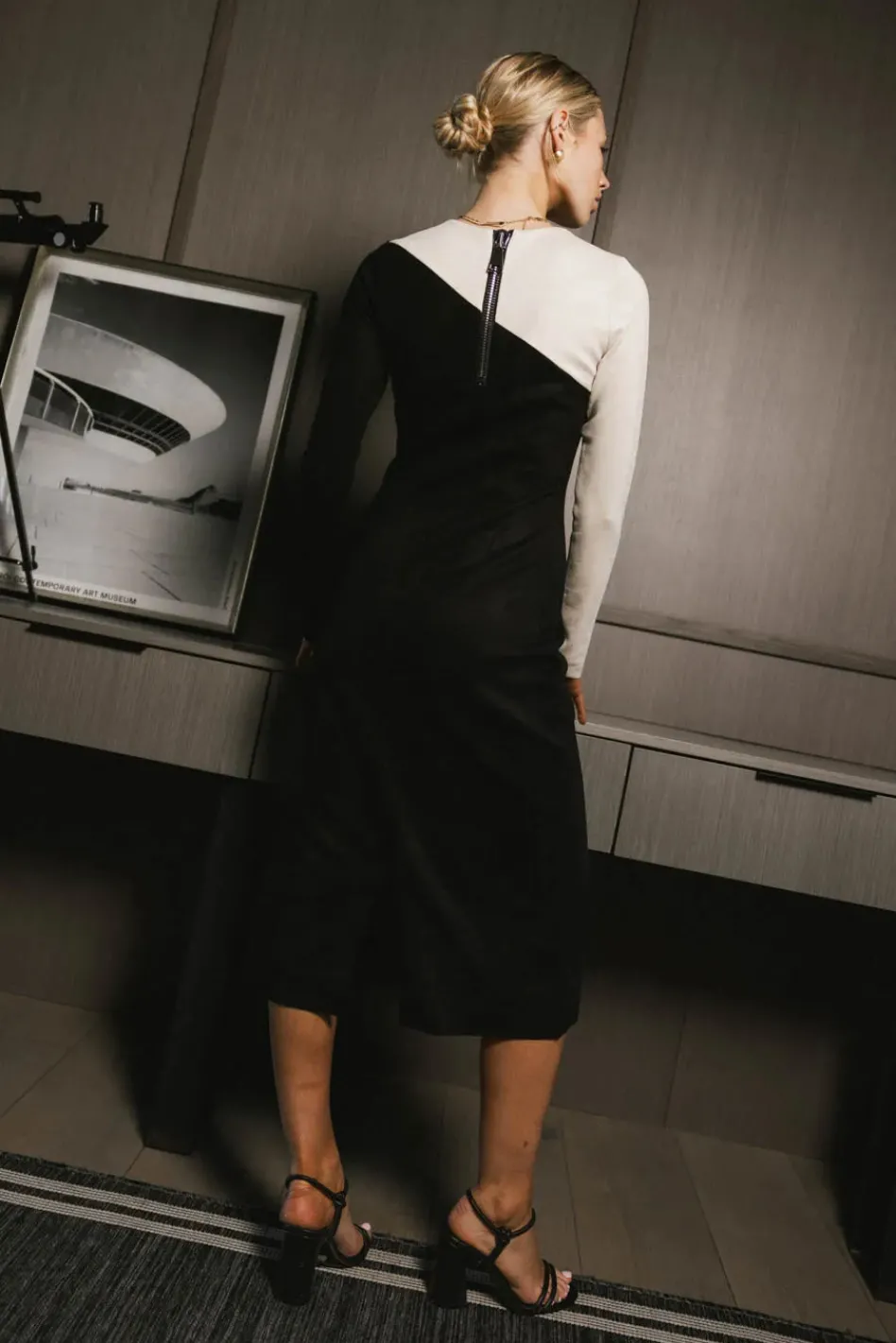 Bohme Fér Böhme Two-Tone Suede Dress