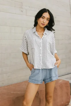Bohme Francine Striped Button Up