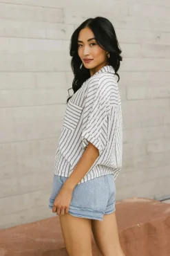 Bohme Francine Striped Button Up