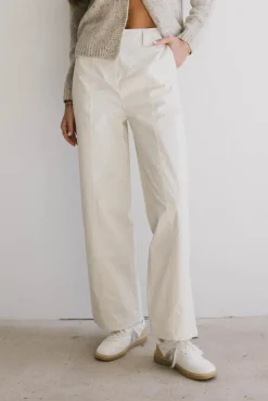 Bohme Frank and Oak Emma Wide Leg Pant in Cream