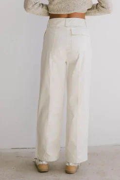 Bohme Frank and Oak Emma Wide Leg Pant in Cream