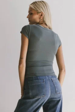 Bohme Freya Ribbed Top in