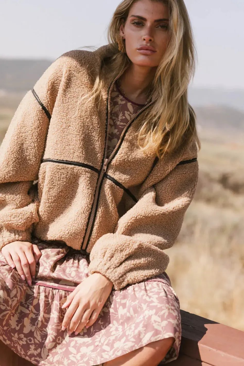 Bohme Gabby Fleece Zip Up in
