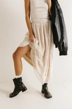 Bohme Grace Floral Tulle Skirt in